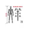 Robot 13 Dummy Gri Gri Tüm Eklemleri Hareketli Aksiyon Figürü Oyuncak