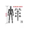 Robot 13 Dummy Koyu Gri Siyah Tüm Eklemleri Hareketli Aksiyon Figürü Oyuncak