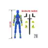 Robot 13 Dummy Mavi Sarı Tüm Eklemleri Hareketli Aksiyon Figürü Oyuncak