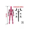 Robot 13 Dummy Pembe Gri Tüm Eklemleri Hareketli Aksiyon Figürü Oyuncak