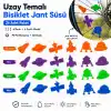 Uzay Temalı Bisiklet Jant Süsü 24 Parça – 4 Renk 6 Farklı Model