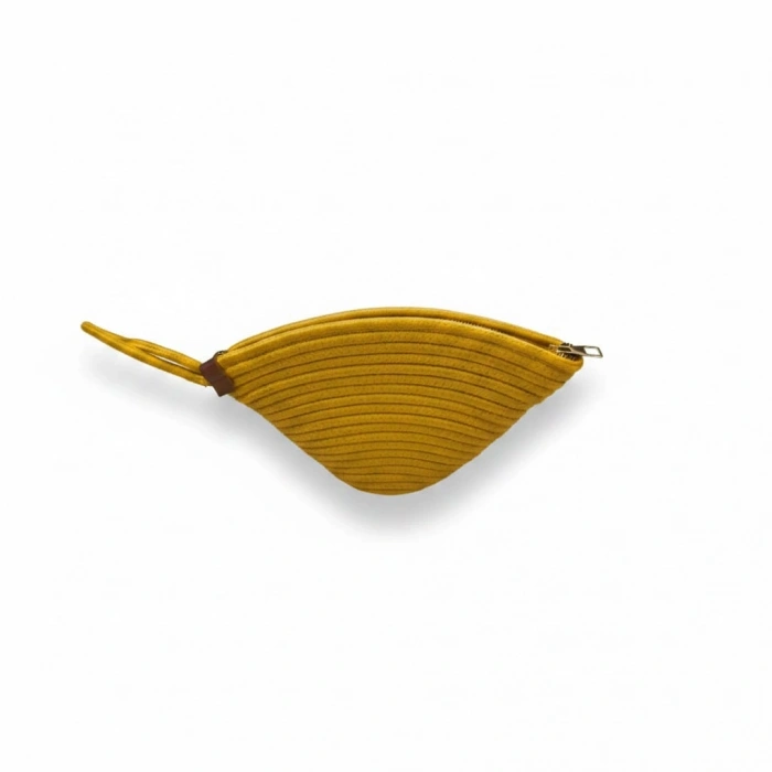 Rome Handmade Hasır Clutch Çanta Sarı