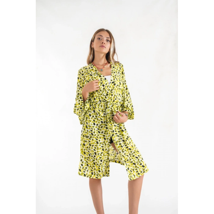 Olivie Yeşil Kadın Kimono