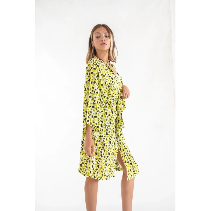 Olivie Yeşil Kadın Kimono