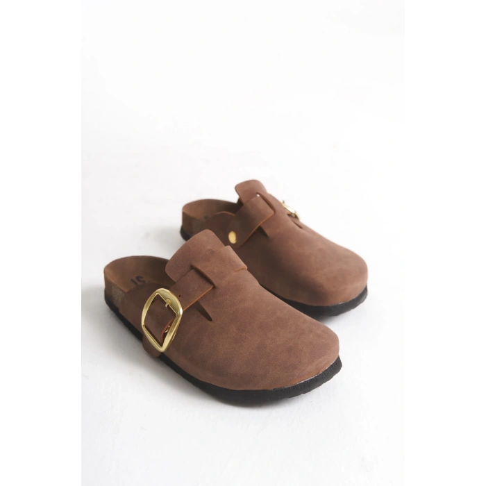 Kadın Mantar Taban Kışlık Önü Kapalı Sabo Günlük Rahat Taba Ev Terliği 1 Beden Büyük Tercih Ediniz.