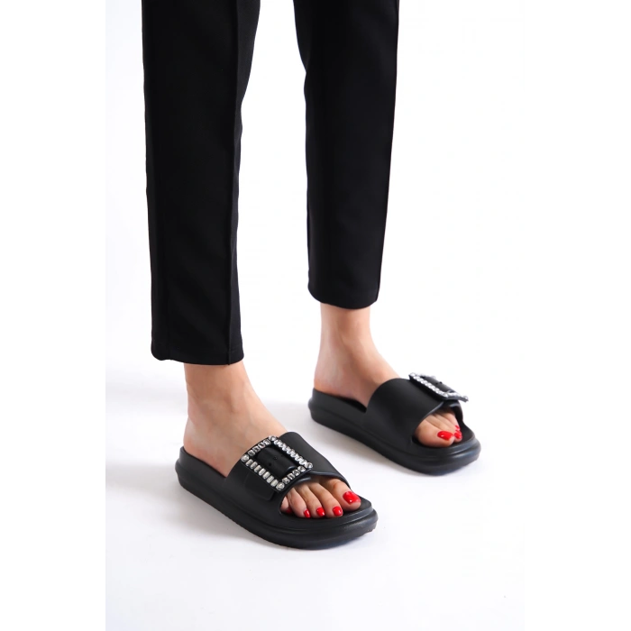 Lucetta Taşlı Kadın Terlik Günlük Plaj Deniz Havuz Terliği