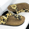 Gema Kadın Parmak Arası Leopar Terlik Yeni Sezon
