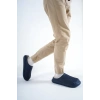 Inverna Faylon Taban Içi Tüylü Unisex Lacivert Ev Terliği