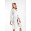 Jenny Beyaz Kadın Kimono