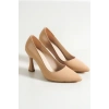 Valeria Kadın Topuklu Krem Ayakkabı