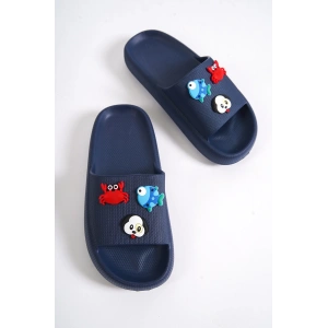 Bambino Çocuk Plaj,Günlük Kullanıma Uygun Rahat Lacivert Terlik