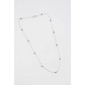 Çelik Seri Yıldız Gümüş Kolye 45 cm