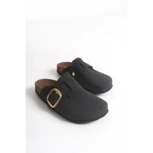 Kadın Mantar Taban Kışlık Önü Kapalı Sabo Günlük Rahat Siyah Ev Terliği 1 Beden Büyük Tercih Ediniz.