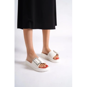 Lucetta Taşlı Kadın Terlik Günlük Plaj Deniz Havuz Terliği