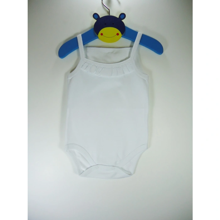 Sema Bebe Penye ip Askılı Badi (Body) - Beyaz 3-6 Ay