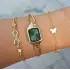 Yeşil Kadran Gold Hasır Kordon Kadın Saat Kombini 3837