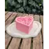 Gül Desenli Kalp Hediye Kutusu - Pembe