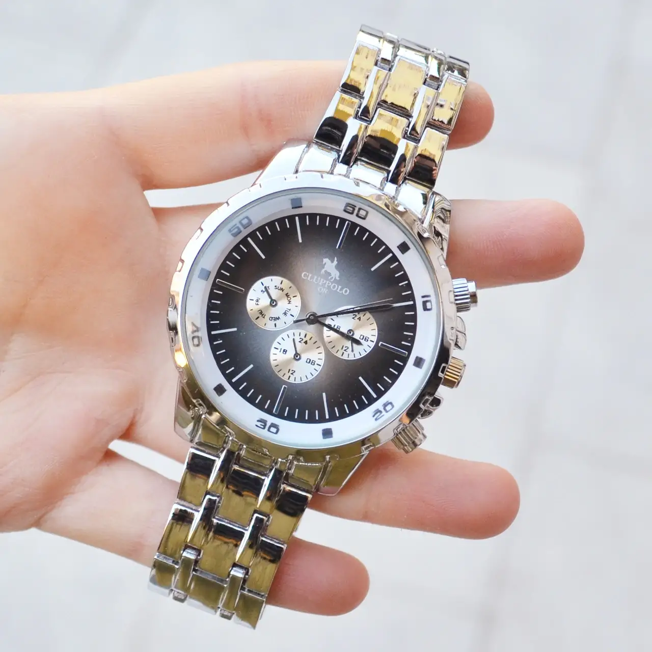 Silver Metal Kordon Erkek Saati 3731