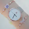 Silver Rose Hasır Kordon Kadın Saat Kombini 2256