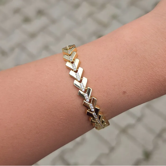 Gold Taşlı Bileklik 0002
