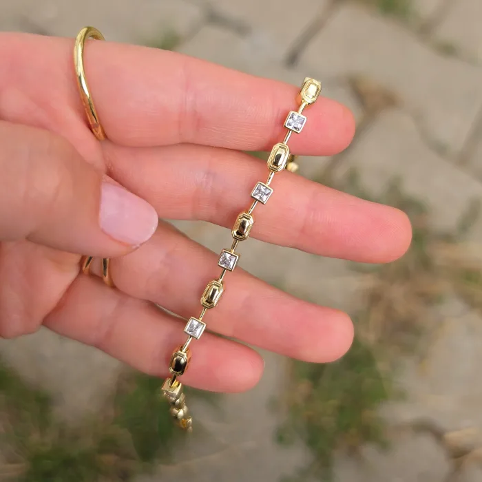 Gold Taşlı Bileklik 0004