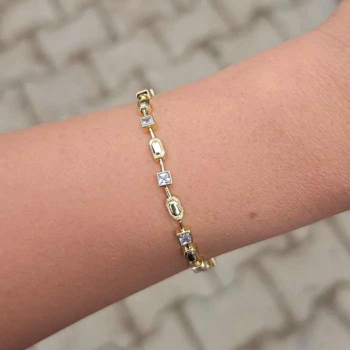 Gold Taşlı Bileklik 0004