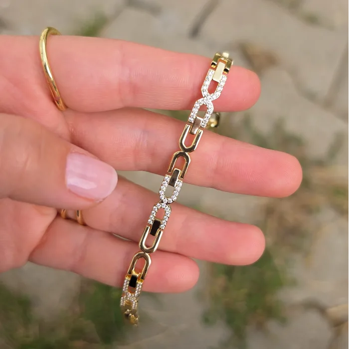 Gold Taşlı Bileklik 0006