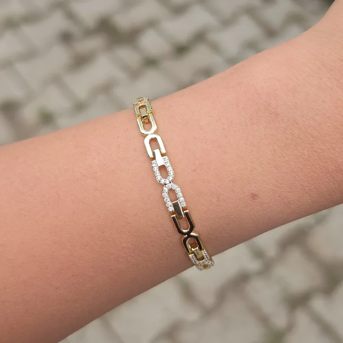 Gold Taşlı Bileklik 0006