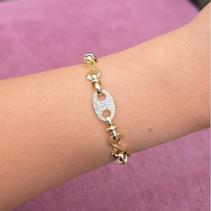 Gold Taşlı Bileklik 0010