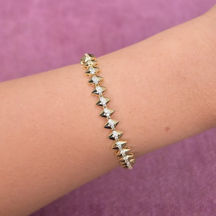 Gold Taşlı Bileklik 0013