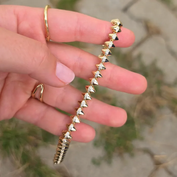 Gold Taşlı Bileklik 0013