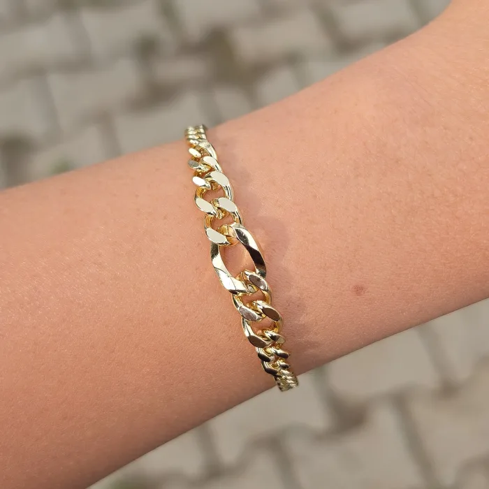Gold Zincir Detaylı Bileklik 0020