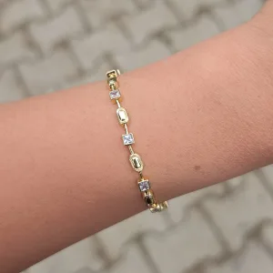 Gold Taşlı Bileklik 0004