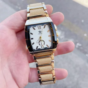 Gold Metal Kordon Erkek Saati 3493
