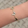 Gold Kelebekli Bileklik 0009