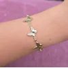 Gold Kelebekli Bileklik 0009