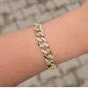 Gold Taşlı Zincir Bileklik 0015