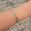 Gold Taşlı Zincir Bileklik 0017