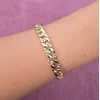 Gold Taşlı Zincir Bileklik 0017