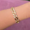 Gold Taşlı Zincir Bileklik0018
