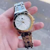 Silver Gold Metal Kordon Erkek Saati 3494