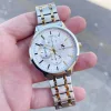 Silver Gold Metal Kordon Metal Erkek Saati 3500