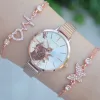 Rosegold Metal Kordon Kadın Saat Kombini 1504