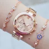 Rosegold Metal Kordon Kadın Saat Kombini 2231