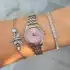 Pempe Kadran Silver Metal Kordon Kadın Saat Kombini 3836