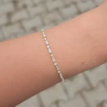Gold Taşlı Suyolu Bileklik 0007