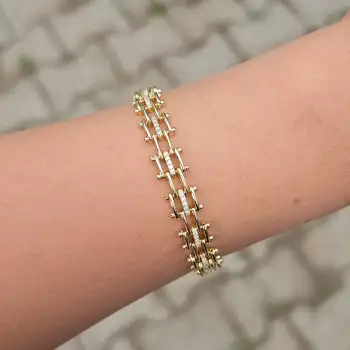 Gold Taşlı Bileklik 0011