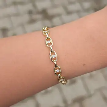 Gold Taşlı Bileklik 0012