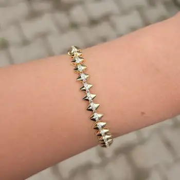 Gold Taşlı Bileklik 0013