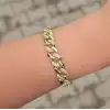 Gold Taşlı Zincir Bileklik 0015